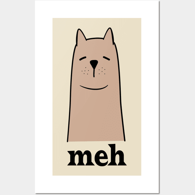 Meh Dog Lack Of Interest Wall Art by Teewyld